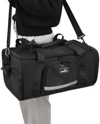 Wakytu TSA & Airline Approved Soft Pet Carrier for Cats/Dogs - 17.7"L x 11.0"W x 8.3"H / 2.0 Black