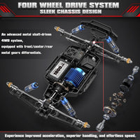 HAIBOXING 2995 RC Truck, 1:12 Scale RC Buggy - Black - image 3