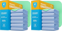 4 Pack Washable Pee Pads for Dogs 34"x36" - Blue/Green / 20 Pack - 34x36
