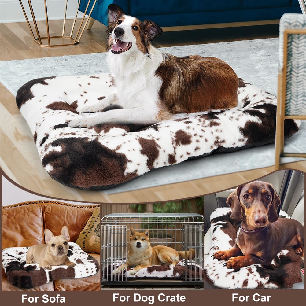 Dog Bed Crate Pad Pet Cushion Crate Mat Puppy Bed for Small Dogs Soft - Large - image 3