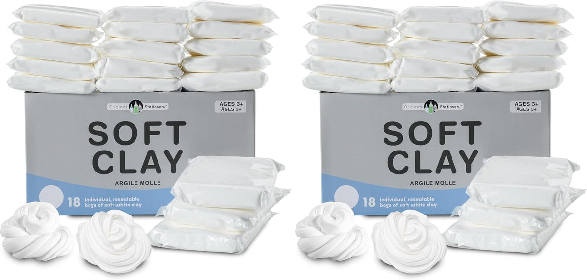 Original Stationery Soft Clay for Slime - X-Large - 1800g (Pack of 2)