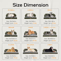 Small Dog Bed Orthopedic Washable Cat Bed Memory Foam Couch Sofa Comfy Pet Beds with Waterproof Removable Cover & Non-Slip Bottom