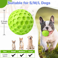 DISSKNIC Indestructible Squeaky Dog Ball, Relieves Anxiety - Large / Green - image 2