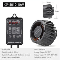 Carefree Fish Magnetic Aquarium Wave Maker Quiet and Powerful DC 24V Powerhead with Digital Led Display Controller Submersible Water Inverter Circulation Pump for Freshwater and Saltwater