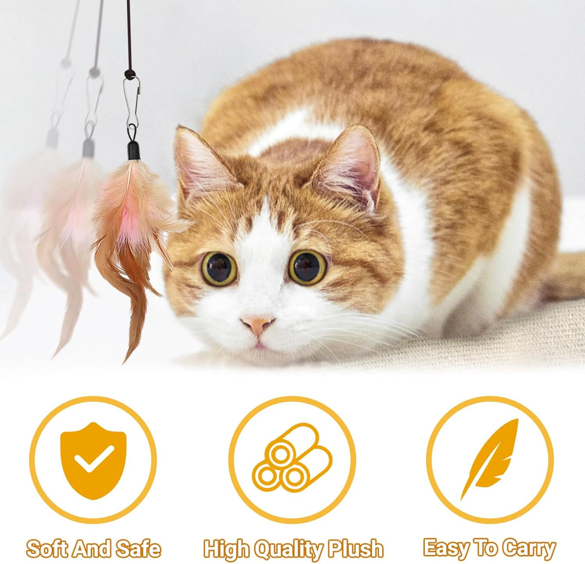 QUOZUO Cat Toys Replacement Cat Toy Wand Refills - image 4