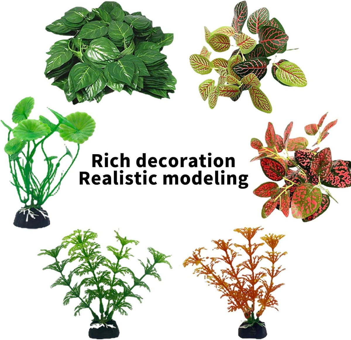 kathson 3 PCS Reptile Vines Plants Flexible Bendable Jungle Climbing - 1 / 10 PCS - image 4