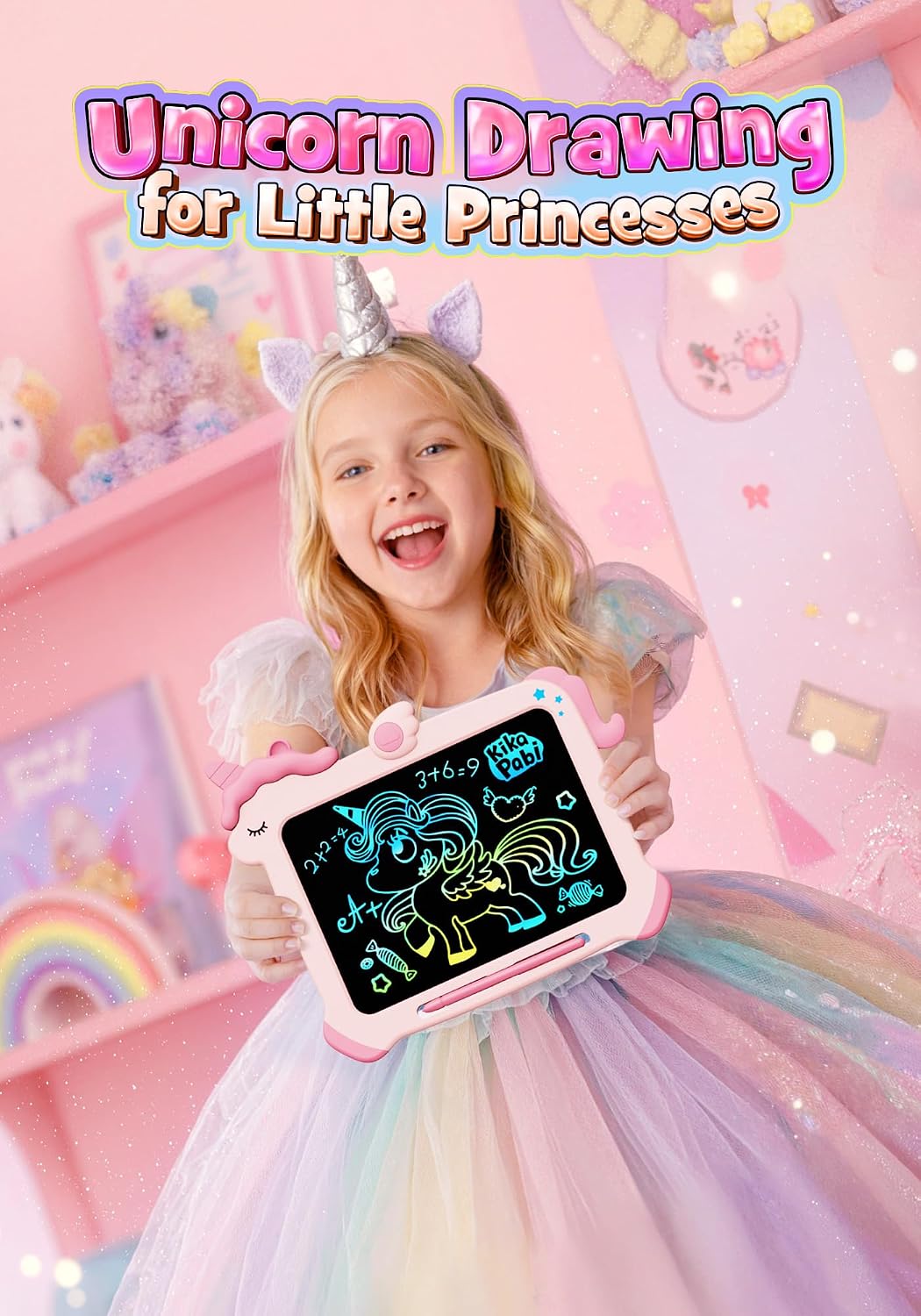 8.5 inch LCD Writing Tablet for Kids - Pink / 8.5 inch - image 2
