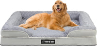 Orthopedic Dog Beds Medium Large Sized Dog, Dog Sofa Bed - XX-Large(48 * 35 * 8.5 In) / Grey