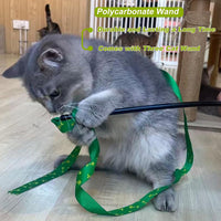 Interactive Cat Toy Wand with Catnip Mouse - 3 Pack String - image 4