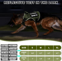 WINSEE Service Dog in Training Mesh Harness with 10 Removale Pet - X-Large / Green - image 4