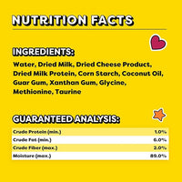 Temptations Creamy Puree Squeezable Lickable Wet Cat Treats with Cheese, 0.42 oz. Tubes, 4 Count, Pack of 11 (44 Total)