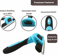 Gonicc PDT, 1001 Professional Pet De Shedding comb Tool Blue - image 3