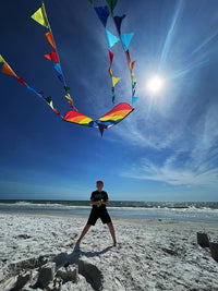 HONBO Large Delta Kite for Kids & Adults - Rainbow - image 3