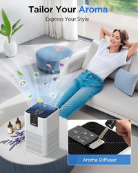 Air Purifiers for Home Large Room Up to 1250 Ft²,MOOKA H13 HEPA Air Purifier for Pets Dust Odor Smoke,Aromatherapy Function,Air Cleaner with 15dB Quiet Sleep Mode for Bedroom Office Living Room,White