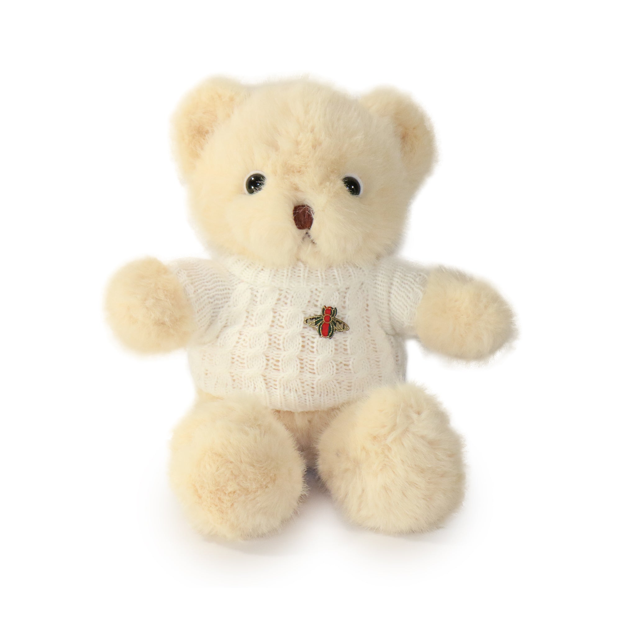 12-inch Fashionable Cozy Sweater Bear with White Sweater