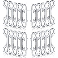 Hotop 20 Pcs 4.7 Inch Double Ended Bolt Snaps Hooks Zinc Alloy Trigger Chain Metal Clips Key Holder for Linking Key Chain Dog Leash Collar Pet Sling Feed Buckets(Silver)