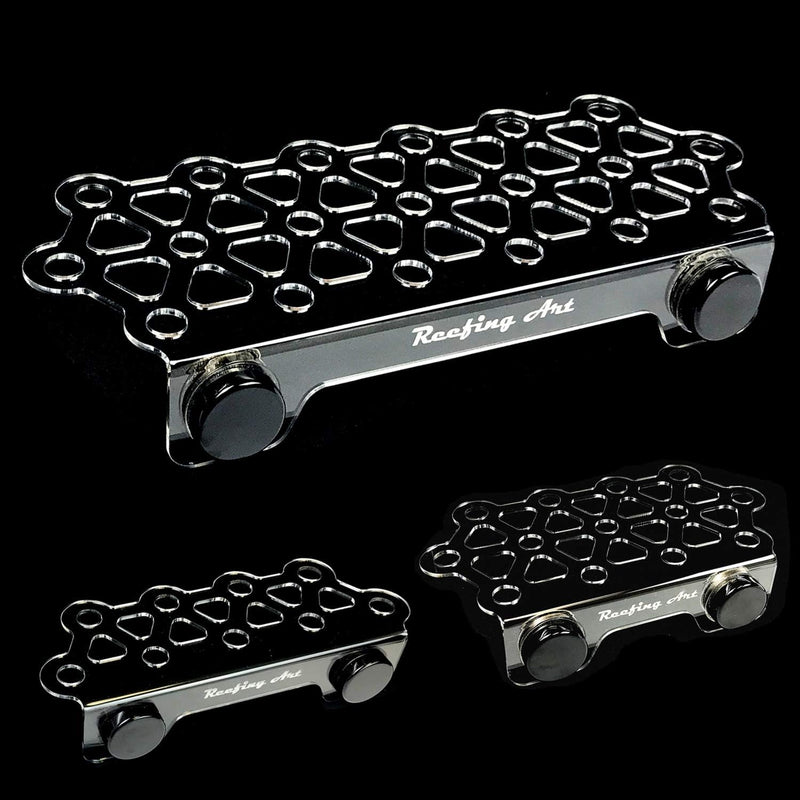 Magnetic Coral Frag Rack Strongest N52 Magnets Holds up to 41 Plugs – Essentials for Fish - Large Max