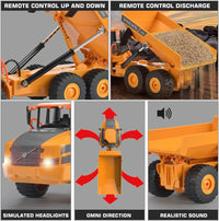 Double E Volvo 1:16 Scale Remote Control Excavator - Yellow - image 4