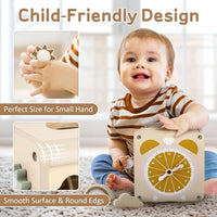 Vanplay Wooden Montessori Activity Cube Toys for 2 Year Old Boy Girl - image 4