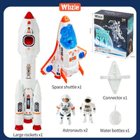 Wbzle space shuttle toy and rocket playset with astronauts, light and sound - view 23