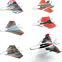 12 Color Paper Airplane Templates for POWERUP 4.0 2.0 Paper Plane - letter/a4