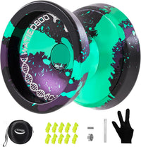 C130 YoYo Professional Responsive Yo yo Bearing for Kids Beginner - Black Green Purple