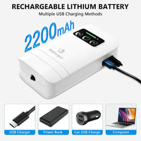fishkeeper Battery Powered Aquarium Air Pump - S(2W-2200mAh Up to 60 Gal) - image 4