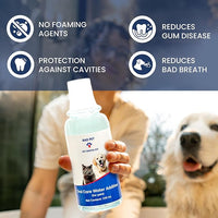Rad Health Water Additive – Dog Dental Water Additive for Fresh Breath, Plaque & Tartar Control, Easy Mouthwash for Dogs & Cats, 330ml Formula Supports Daily Oral Hygiene, No Brushing Needed