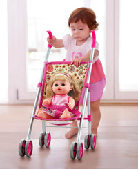 GAGAKU foldable baby doll stroller with 12 inch doll and care accessories - view 9