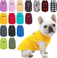 Dog Fleece Vest Sweater Winter Jacket for Small and Medium Large Dogs - Large / Yellow