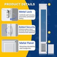 Large Dog Door for Sliding Glass Door - 81" Sliding Door / Medium - 1 Flap - image 4