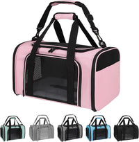 Cat Dog Carriers Soft-Sided - 20.0"L x 13.0"W x 13.0"H / pink
