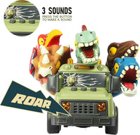 DINOBROS School Bus Toy with Light and Sound - Dinosaur School Bus - image 4