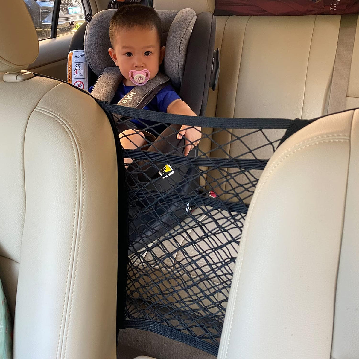 3-Layer Stretch Car Mesh Organizer, Car Seat Net - image 2