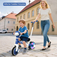 Tricycle for Kids 1-3 Year Olds - Blue Flash Wheel - image 3