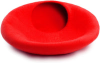 Woolygon Felt Cat Cave Bed, Merino Wool, Handcrafted – Essentials for Cats - Red Plain - image 4