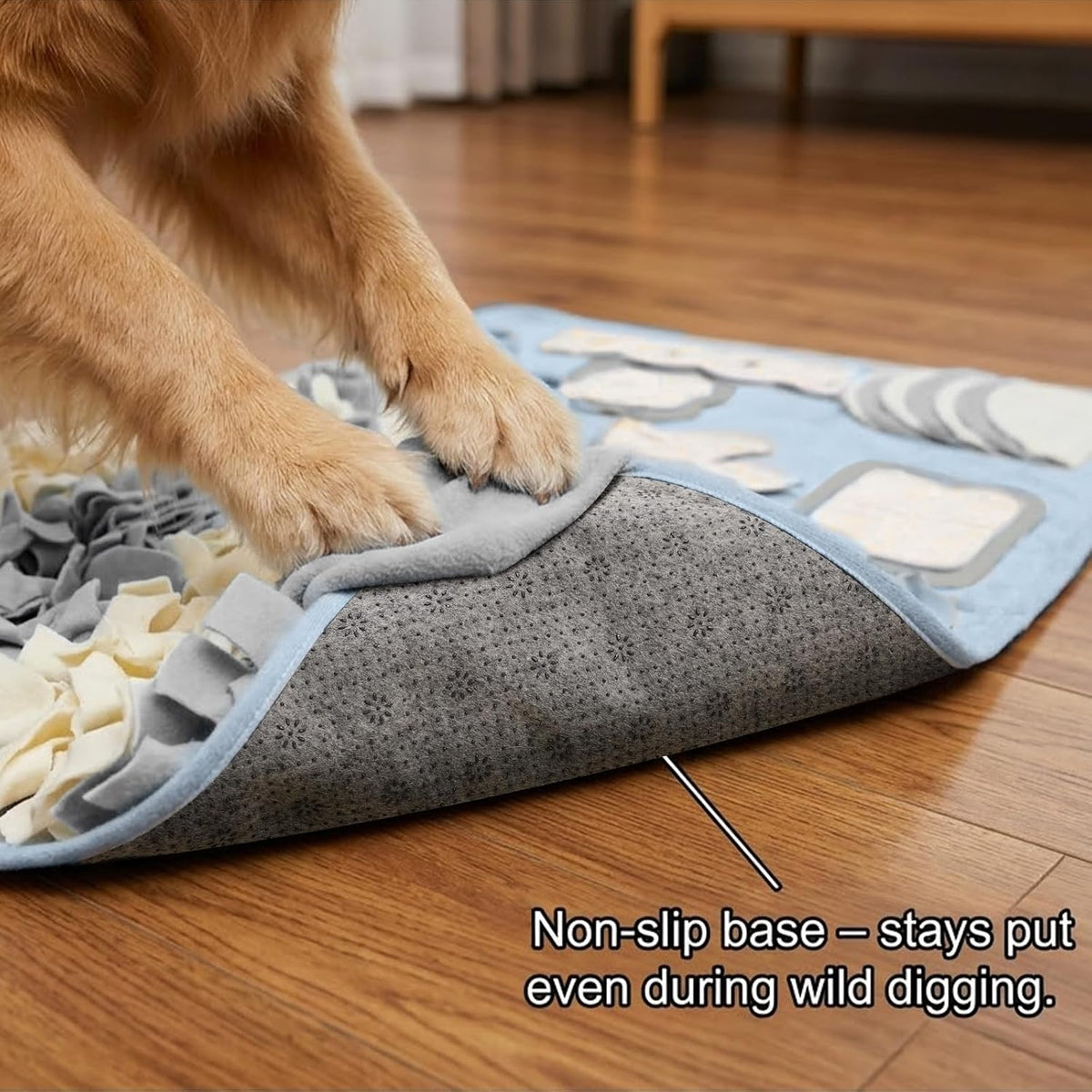 Snuffle Mat for Dogs: Slow Food Interactive Experience – Essentials for Dogs - Blue / Medium 22x38 inch - image 4
