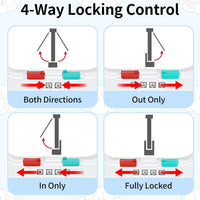 Cat Door for Interior Exterior Door, 4-Way Locking Flap – Essentials for Cats - X-Large - image 3