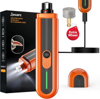 YABIFE 4-Lights Dog Nail Grinder, Easy Quick Locate Dog Nail Trimmers, for Puppy Paw Toenails or Pets from Small, Medium to Large, with Travel Lock, Whisper Quiet, Heavy Duty 3 Speeds