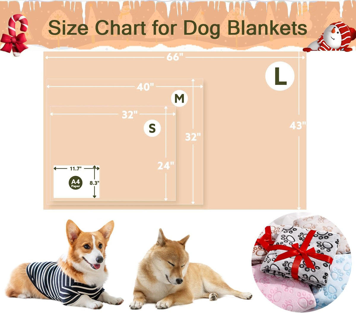 Stuffed Premium Soft Dog Blanket Washable - Beige / S(24x32") - image 4