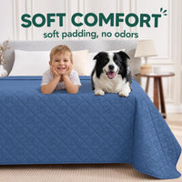 PAWFINITY Waterproof Dog Blanket for Couch - Blue / 68x82 Inch (Pack of 1) - image 2