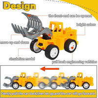 OJYUDD 24 mini pull back construction vehicles in yellow and black - view 5