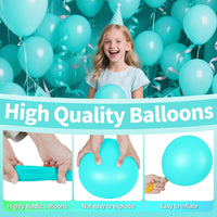 200pcs Balloons 5 Inch Assorted Colors - A18-teal Blue / 5inch (small) - image 3