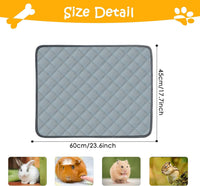 4 Pack Guinea Pig Cage Liners Washable Guinea Pig Bedding Reusable - Light Grey / 24" x 18" (4 Pack) - image 2