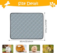4 Pack Guinea Pig Cage Liners Washable Super Absorbent Guinea Pig Bedding Waterproof Reusable Guinea Pig Pee Pads Anti Slip Mat for Small Animals Rabbit Hamster Rat - 24" x 18"