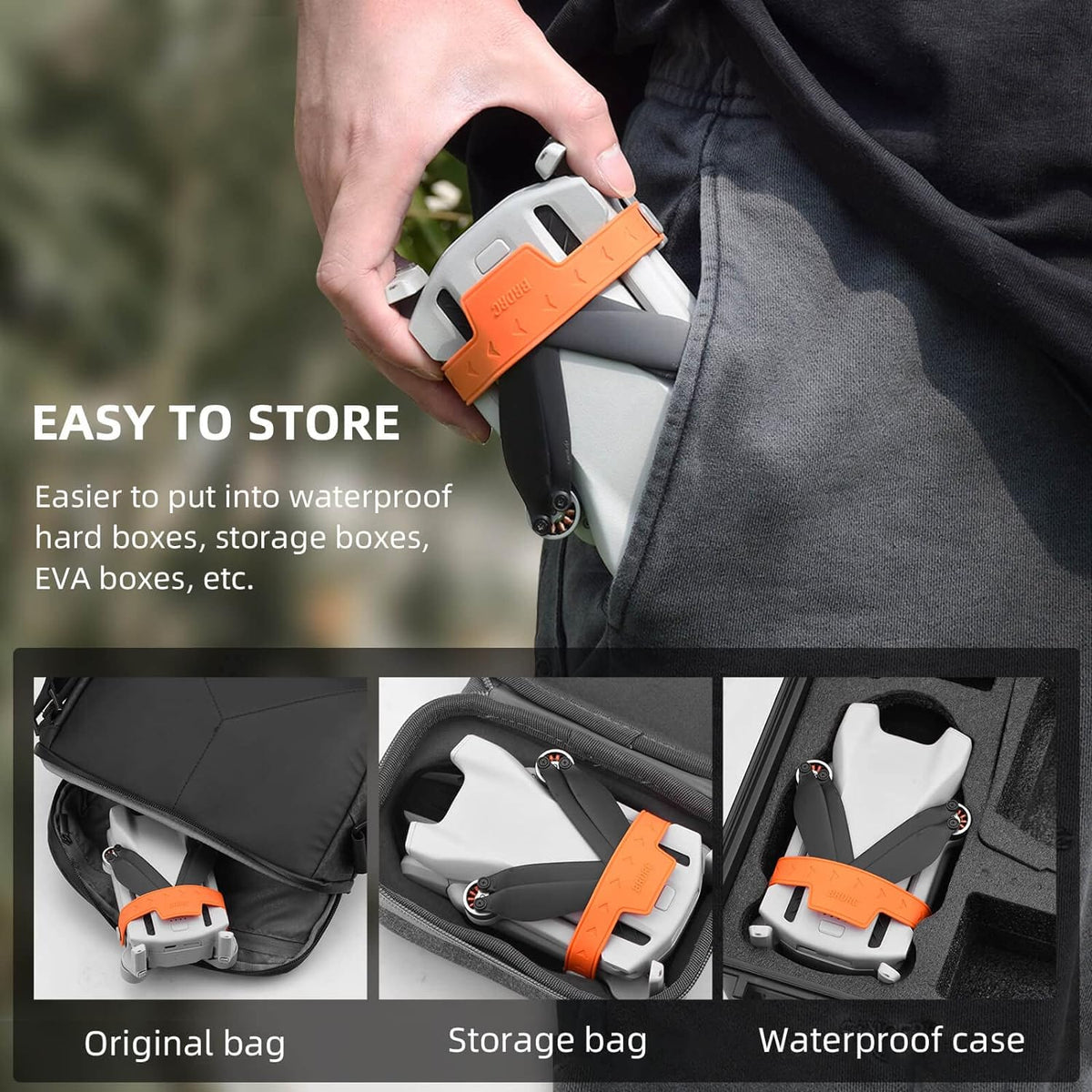 HeiyRC Mini 3 / Mini 3 Pro Propeller Holder - Orange - image 3