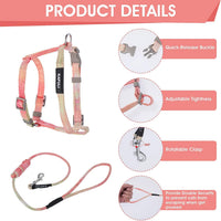 TIESOME Cat Harness and Leash Set - Orange - image 4
