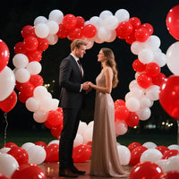 110pcs Black Balloon 12 inch - 12inch(normal) / A29-red - image 4