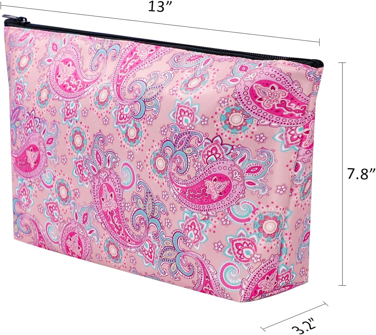 GUSTARIA empty mahjong tiles bag with blue print and zipper closure - view 8