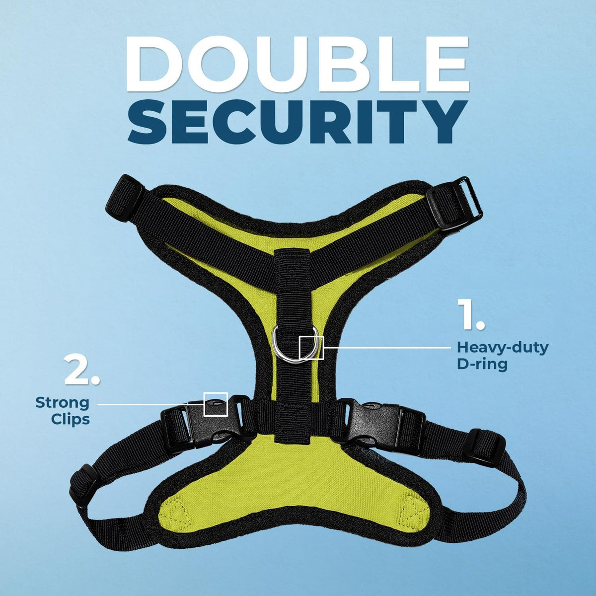 Voyager Step-in Lock Dog Harness, Pink - Harness (Lime Green/Black Trim) / L (Chest: 20 - 25") - image 2